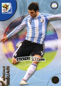 Sticker Gonzalo Higuaín - FIFA World Cup South Africa 2010. Premium cards - Panini