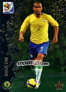 Sticker Maicon - FIFA World Cup South Africa 2010. Premium cards - Panini