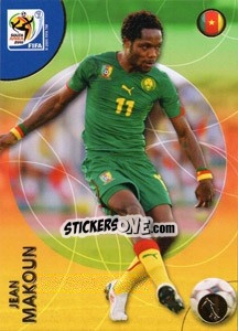 Sticker Jean Makoun - FIFA World Cup South Africa 2010. Premium cards n. 61 - Panini