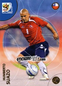 Sticker Humberto Suazo - FIFA World Cup South Africa 2010. Premium cards - Panini