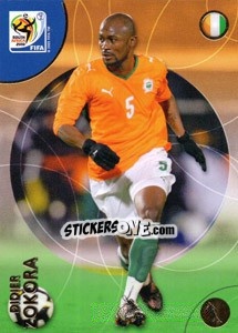 Sticker Didier Zokora - FIFA World Cup South Africa 2010. Premium cards - Panini