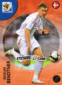 Sticker Nicklas Bendtner - FIFA World Cup South Africa 2010. Premium cards n. 71 - Panini