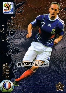 Cromo Franck Ribéry - FIFA World Cup South Africa 2010. Premium cards - Panini