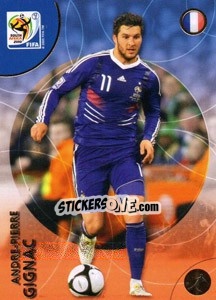 Sticker André-Pierre Gignac - FIFA World Cup South Africa 2010. Premium cards - Panini