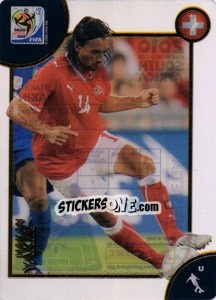 Sticker Hakan Yakin - FIFA World Cup South Africa 2010. Premium cards - Panini