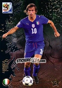 Cromo Andrea Pirlo - FIFA World Cup South Africa 2010. Premium cards - Panini