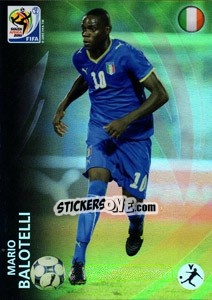 Cromo Mario Balotelli - FIFA World Cup South Africa 2010. Premium cards - Panini