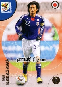 Sticker Yuji Nakazawa - FIFA World Cup South Africa 2010. Premium cards n. 133 - Panini