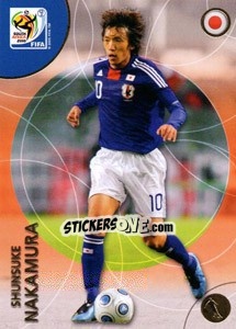 Sticker Shunsuke Nakamura - FIFA World Cup South Africa 2010. Premium cards - Panini