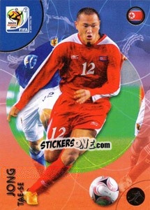 Sticker Jong Tae-Se - FIFA World Cup South Africa 2010. Premium cards - Panini