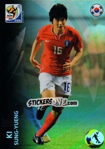 Sticker Ki Sung-Yueng - FIFA World Cup South Africa 2010. Premium cards - Panini