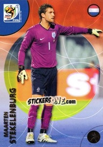 Sticker Maarten Stekelenburg - FIFA World Cup South Africa 2010. Premium cards - Panini