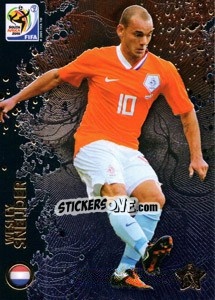 Sticker Wesley Sneijder - FIFA World Cup South Africa 2010. Premium cards - Panini