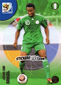 Figurina John Obi Mikel - FIFA World Cup South Africa 2010. Premium cards - Panini