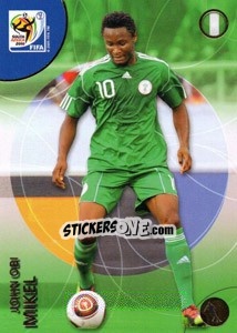 Sticker John Obi Mikel - FIFA World Cup South Africa 2010. Premium cards n. 152 - Panini