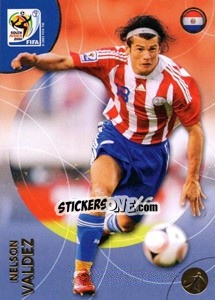 Sticker Nelson Valdez - FIFA World Cup South Africa 2010. Premium cards - Panini