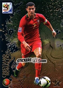 Sticker Cristiano Ronaldo - FIFA World Cup South Africa 2010. Premium cards n. 162 - Panini