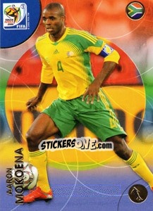 Figurina Aaron Mokoena - FIFA World Cup South Africa 2010. Premium cards - Panini