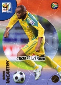Sticker Benni McCarthy - FIFA World Cup South Africa 2010. Premium cards - Panini