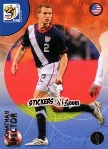 Sticker Jonathan Spector - FIFA World Cup South Africa 2010. Premium cards - Panini