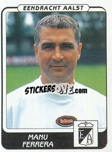 Sticker Manu Ferrera - Football Belgium 2001-2002 n. 8 - Panini