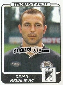 Cromo Dejan Mrvaljevic - Football Belgium 2001-2002 n. 12 - Panini