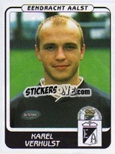 Sticker Karel Verhulst - Football Belgium 2001-2002 - Panini