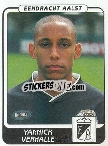 Cromo Yannick Verhalle - Football Belgium 2001-2002 n. 17 - Panini