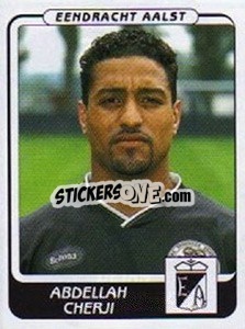 Cromo Abdellah Cherji - Football Belgium 2001-2002 n. 22 - Panini
