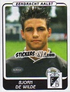 Figurina Bjorn de Wilde - Football Belgium 2001-2002 n. 25 - Panini
