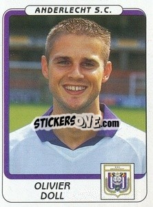 Sticker Olivier Doll - Football Belgium 2001-2002 n. 34 - Panini