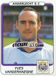 Sticker Yves Vanderhaeghe - Football Belgium 2001-2002 n. 37 - Panini