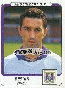 Sticker Besnik Hasi - Football Belgium 2001-2002 n. 38 - Panini