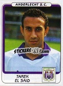 Sticker Tarek El Said - Football Belgium 2001-2002 n. 41 - Panini