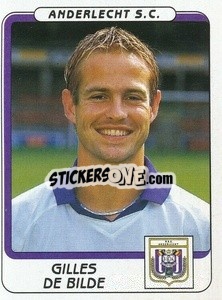 Sticker Gilles de Bilde - Football Belgium 2001-2002 n. 46 - Panini
