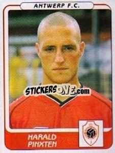 Sticker Harald Pinxten - Football Belgium 2001-2002 n. 54 - Panini