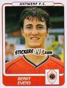 Sticker Bernt Evens - Football Belgium 2001-2002 n. 56 - Panini