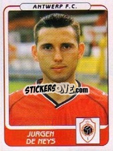 Sticker Jurgen de Neys - Football Belgium 2001-2002 n. 57 - Panini