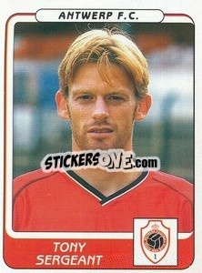 Sticker Tony Sergeant - Football Belgium 2001-2002 n. 59 - Panini