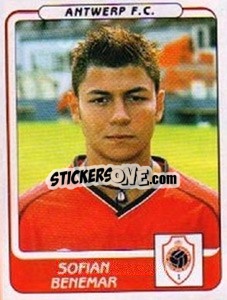 Cromo Sofian Benemar - Football Belgium 2001-2002 n. 61 - Panini