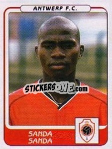 Sticker Sanda Sanda - Football Belgium 2001-2002 n. 63 - Panini