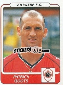 Sticker Patrick Goots - Football Belgium 2001-2002 n. 64 - Panini