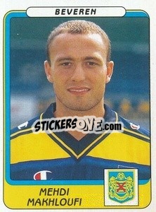 Sticker Mehdi Makhloufi - Football Belgium 2001-2002 n. 72 - Panini