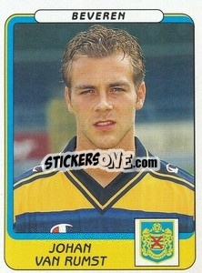 Sticker Johan van Rumst - Football Belgium 2001-2002 n. 80 - Panini
