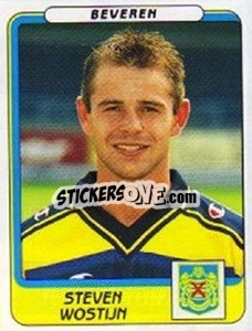 Sticker Steven Wostijn - Football Belgium 2001-2002 n. 81 - Panini