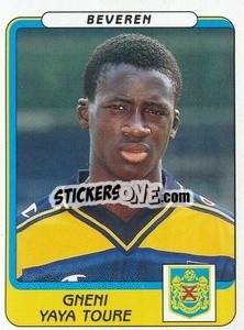 Sticker Gneni Yaya Toure - Football Belgium 2001-2002 n. 82 - Panini