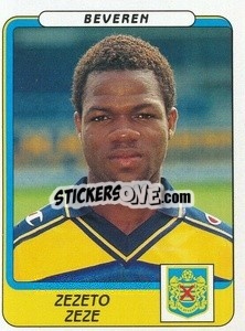 Figurina Zezeto Zeze - Football Belgium 2001-2002 n. 84 - Panini