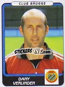 Sticker Dany Verlinden - Football Belgium 2001-2002 n. 90 - Panini