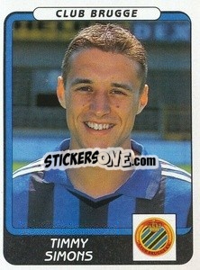 Sticker Timmy Simons - Football Belgium 2001-2002 n. 97 - Panini