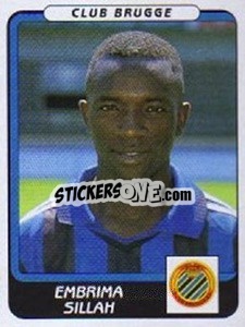 Cromo Embrima Sillah - Football Belgium 2001-2002 n. 102 - Panini